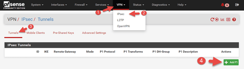 Cấu hình VPN IPsec giữa pfSense và DrayTek